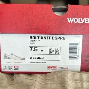 Wolverine Women's Bolt Durashocks Knit Carbonmax Work Shoe -Cement-